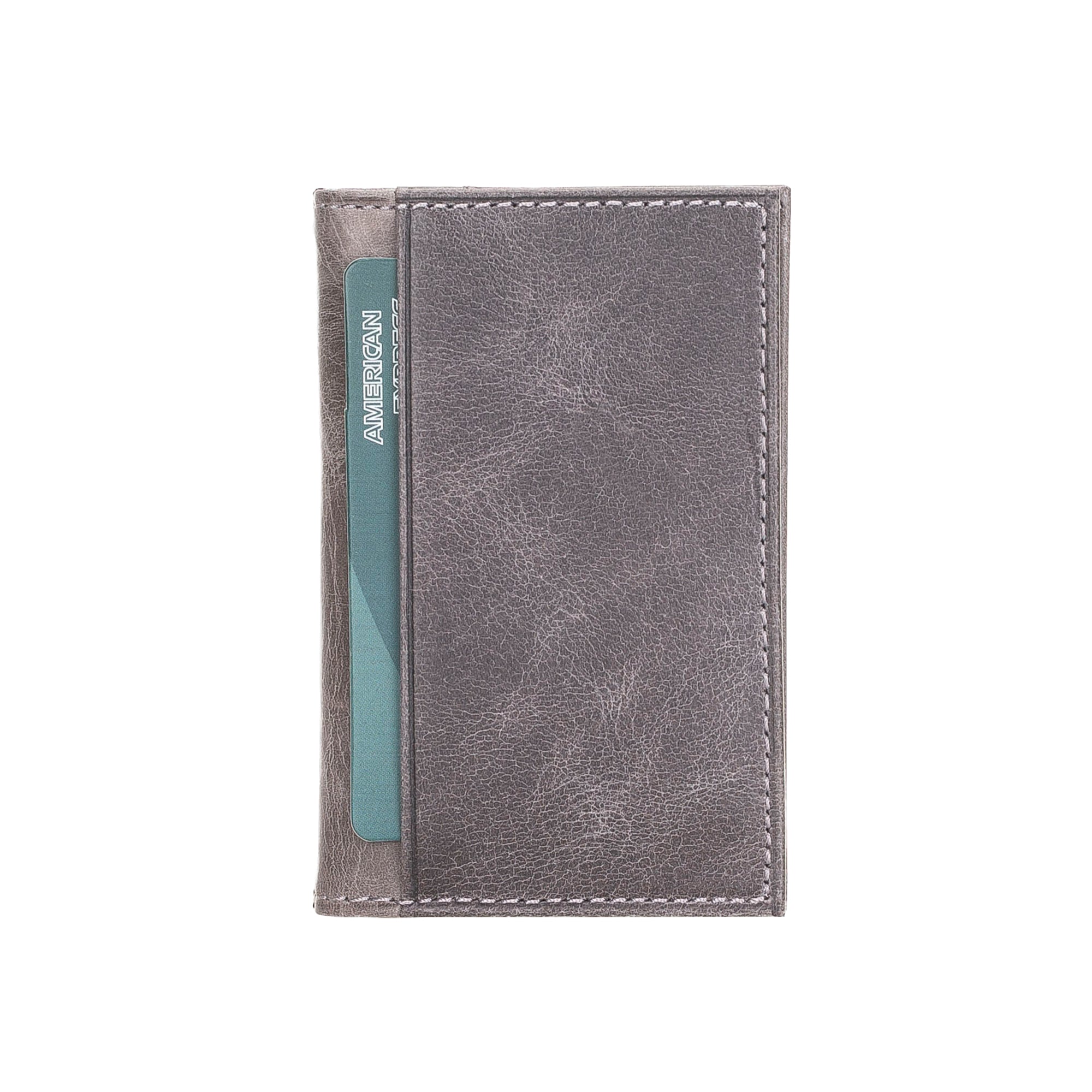 Andy Leather Business / Credit Card Holder - GRAY