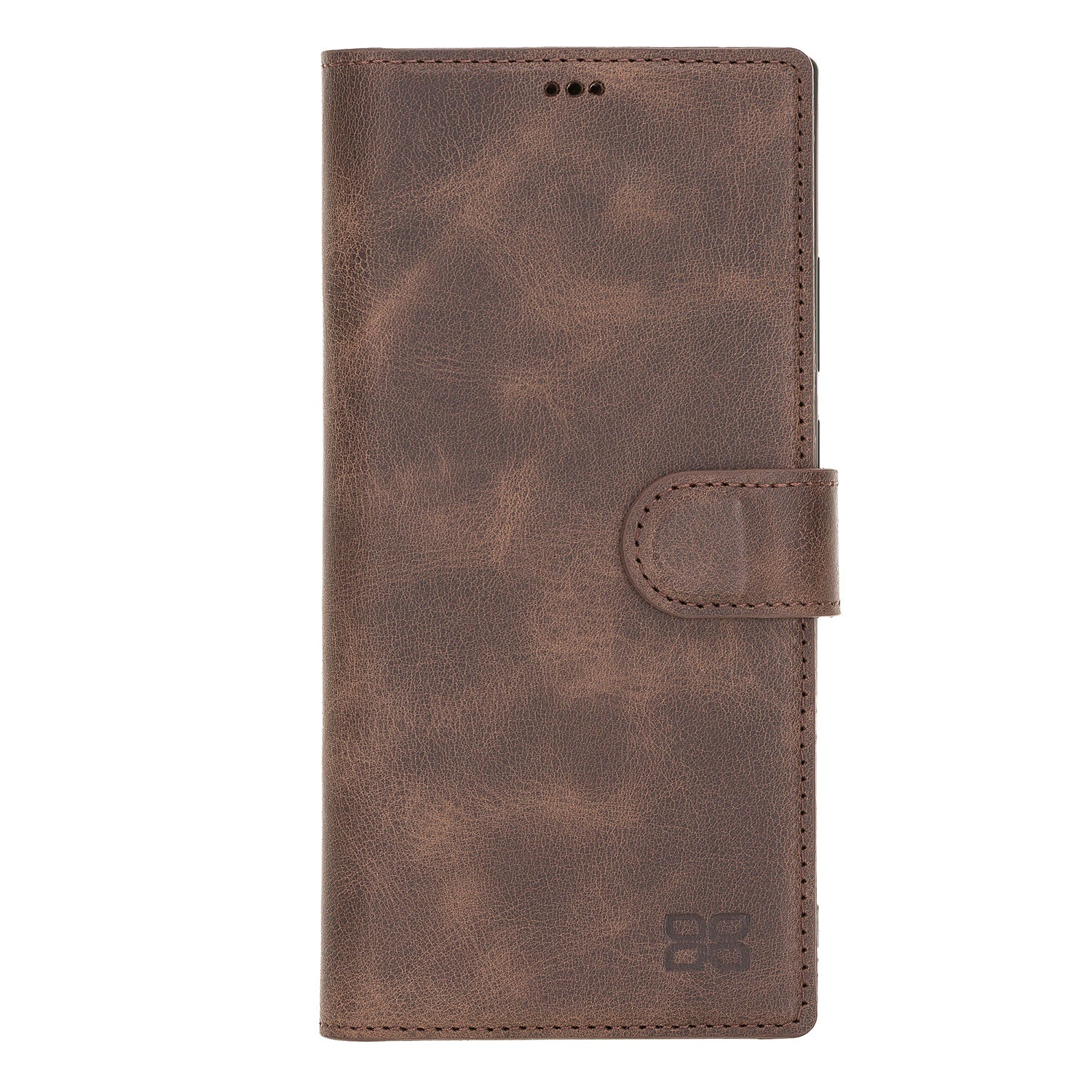 Magic Magnetic Detachable Leather Wallet Case with RFID for Samsung Galaxy Note 20 / Note 20 5G (6.7") - BROWN - saracleather