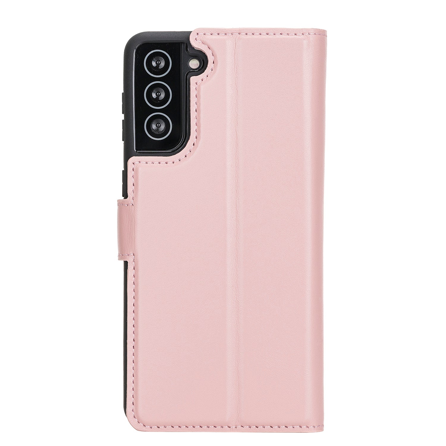 Magic Magnetic Detachable Leather Wallet Case with RFID for Samsung Galaxy S21 5G (6.2") - PINK - saracleather