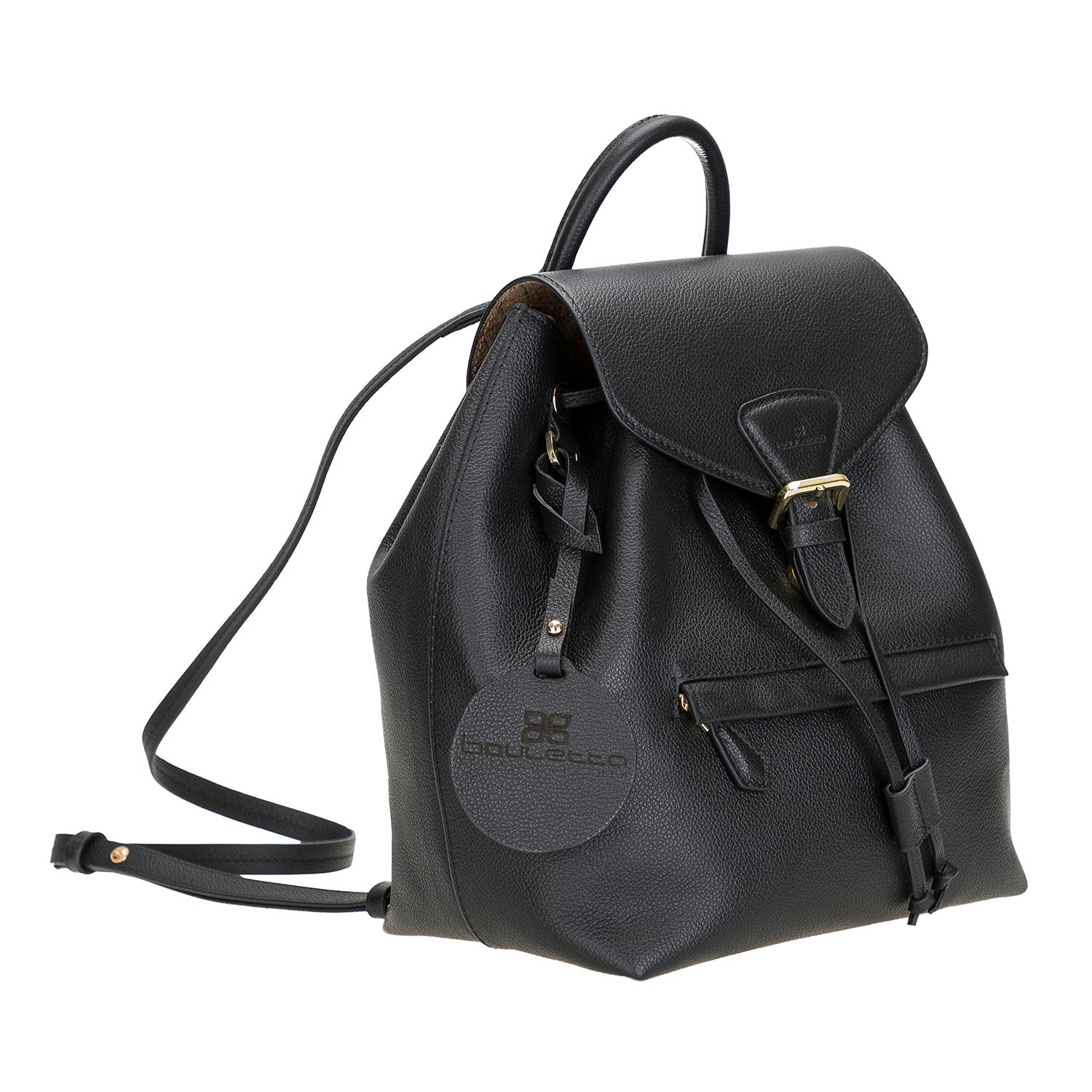 Eleni Women's Leather Bag - BLACK - saracleather