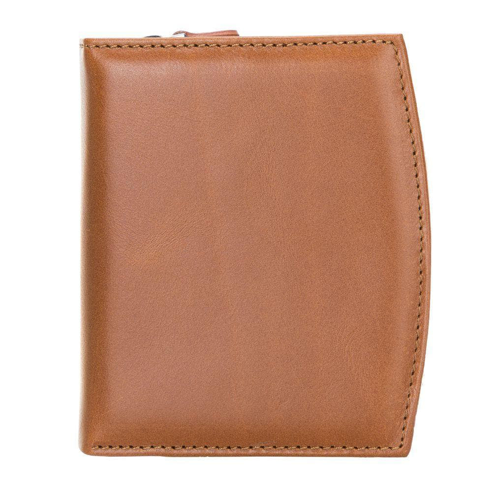 Vero Women's Leather Zipper Wallet - TAN - saracleather