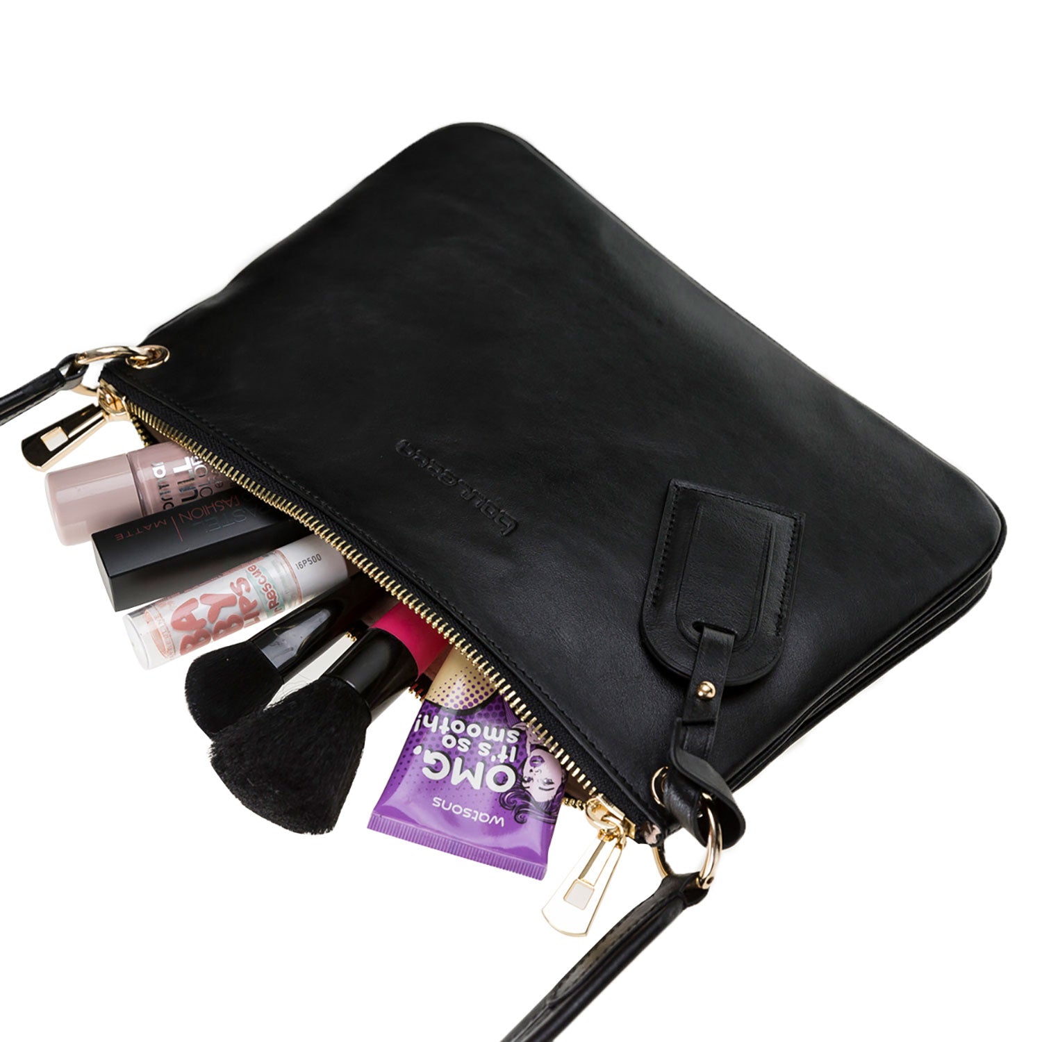 Jane Leather Handbag - BLACK - saracleather