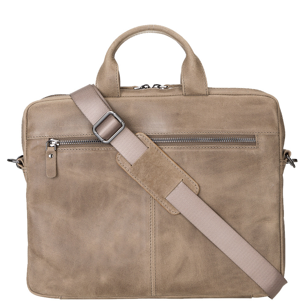 Apollo Leather Laptop Bag 13 Inch - MINK - saracleather