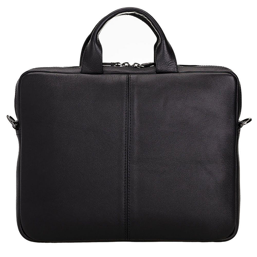 Apollo Leather Laptop Bag 13 Inch - BLACK - saracleather