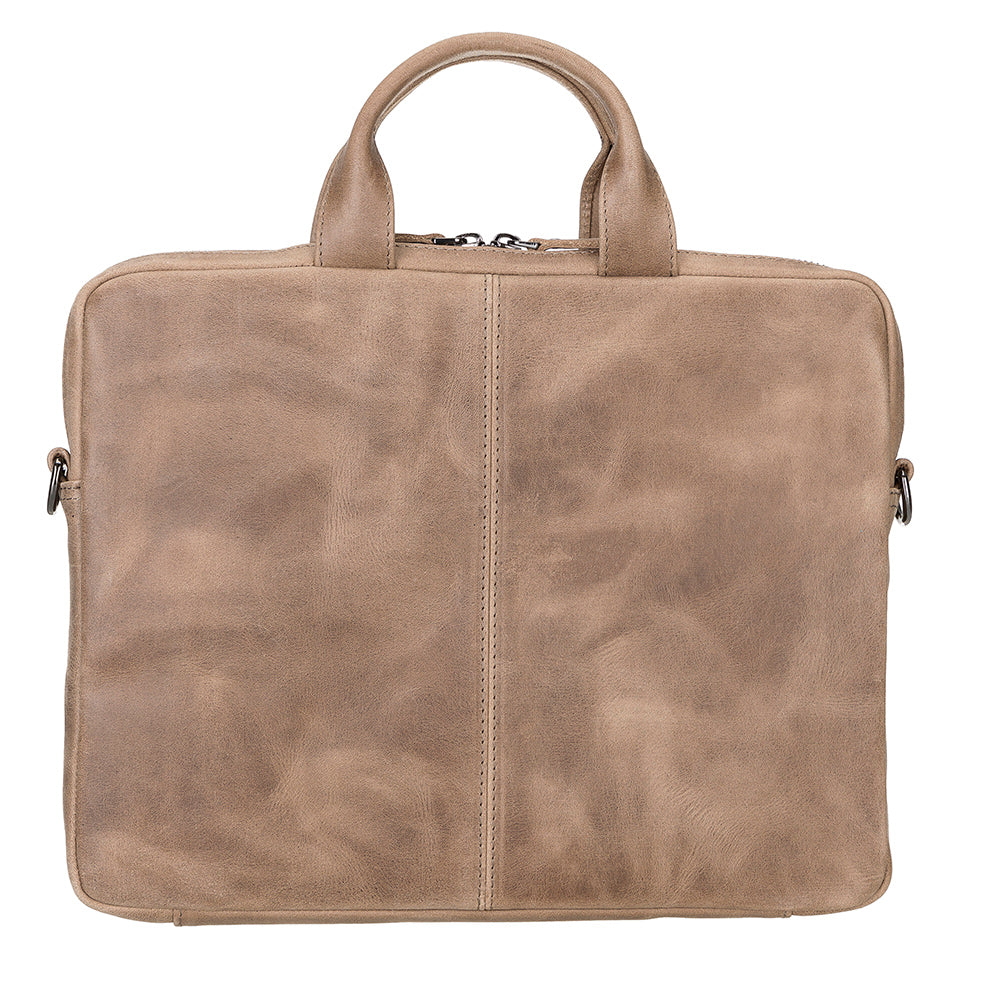 Apollo Leather Laptop Bag 13 Inch - MINK - saracleather