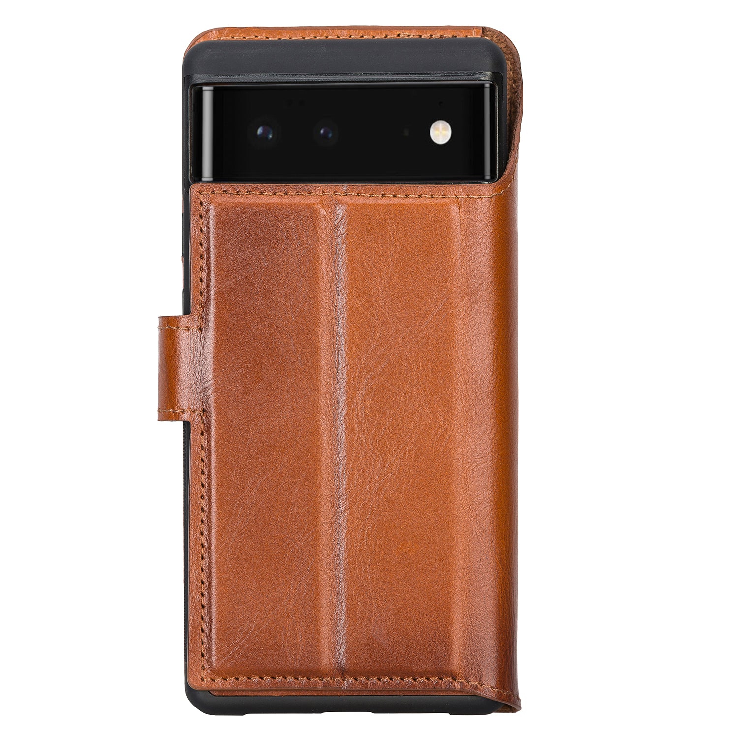 Magic Magnetic Detachable Leather RFID Blocker Wallet Case for Google Pixel 6 (6.4") - EFFECT BROWN