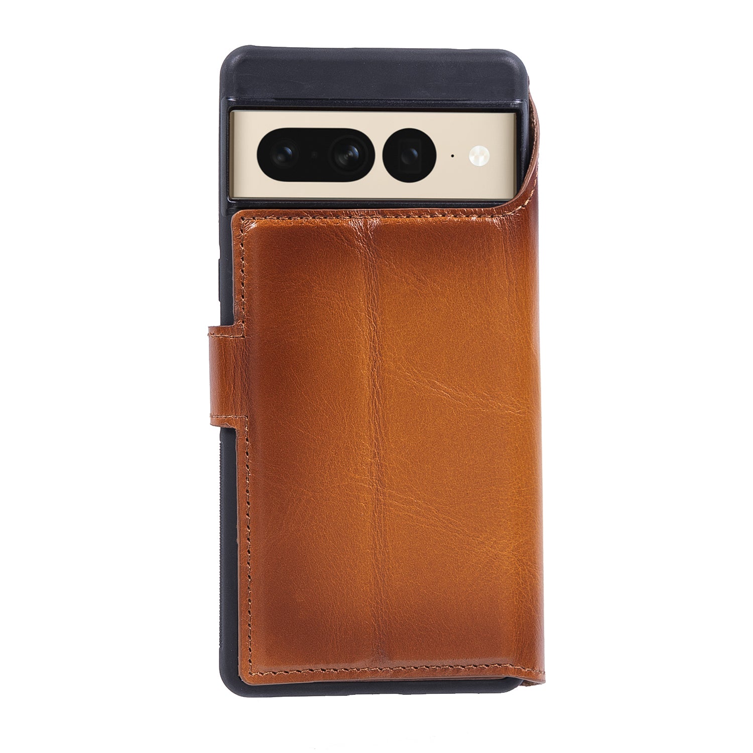 Magic Magnetic Detachable Leather RFID Blocker Wallet Case for Google Pixel 7 Pro (6.7") - EFFECT TAN