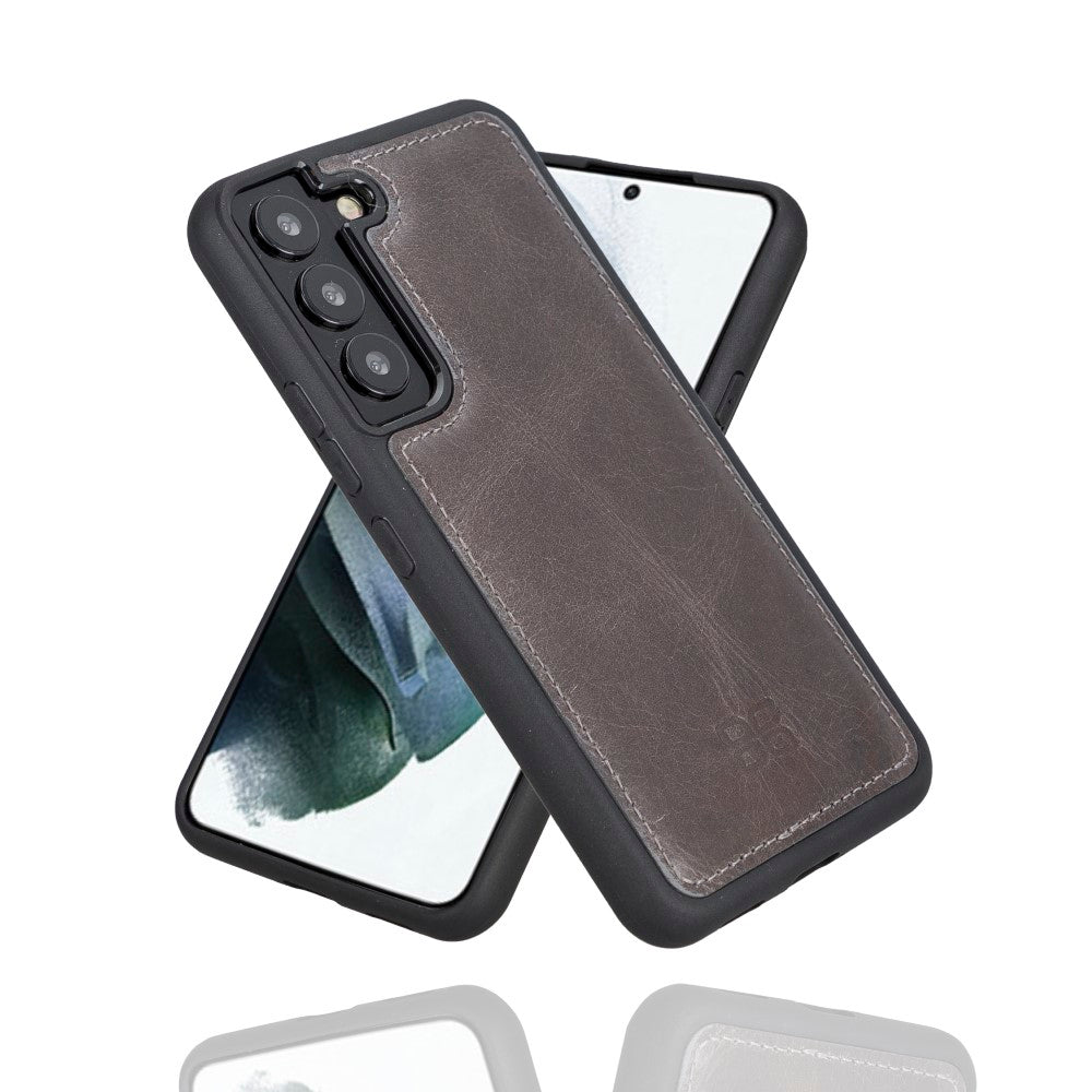 Flex Cover Leather Back Case for Samsung Galaxy S22 (6.1") - GRAY