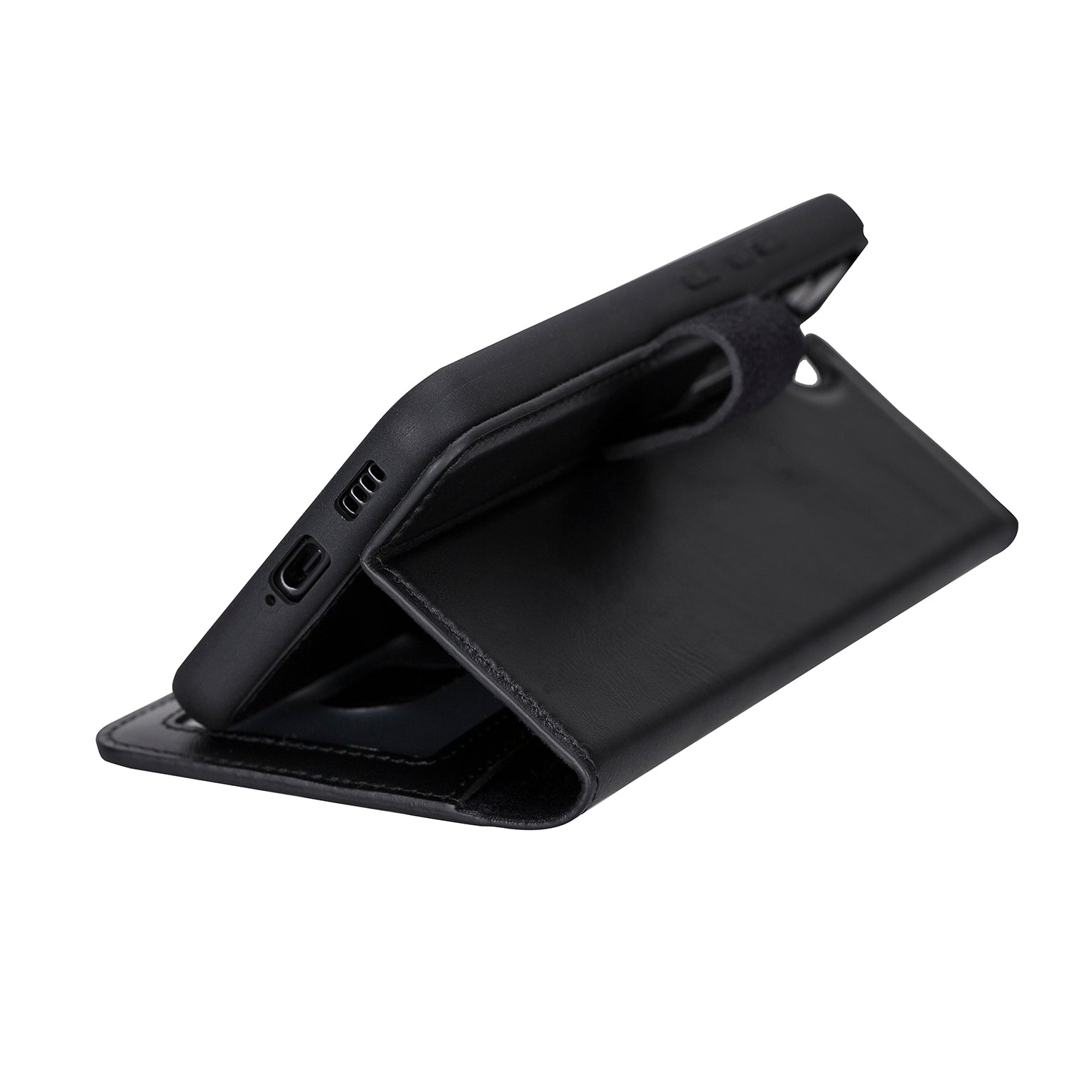 Magic Magnetic Detachable Leather RFID Blocker Wallet Case for Samsung Galaxy S22 Plus (6.6") - BLACK