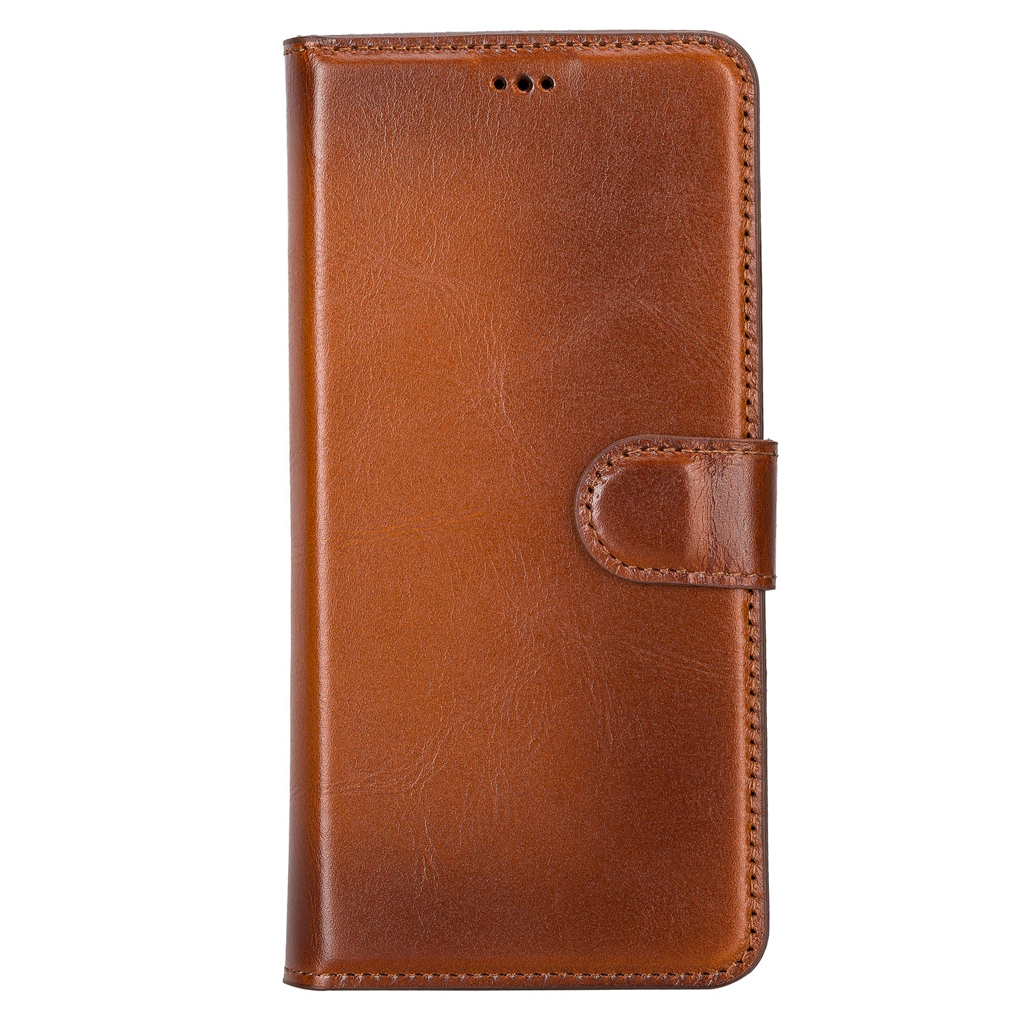 Magic Magnetic Detachable Leather RFID Blocker Wallet Case for Samsung Galaxy S22 Plus (6.6") - EFFECT BROWN