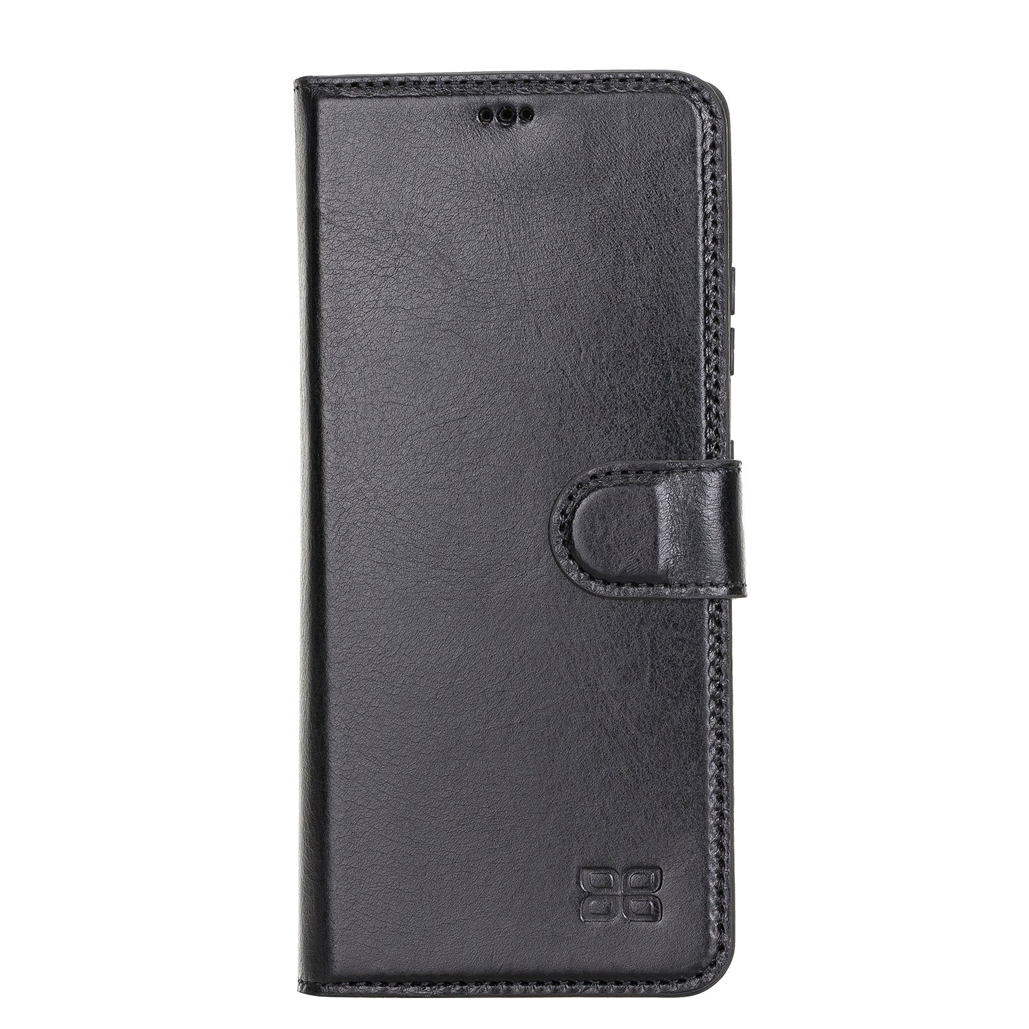 Magic Magnetic Detachable Leather Wallet Case with RFID for Samsung Galaxy S21 Plus 5G (6.7") - BLACK - saracleather