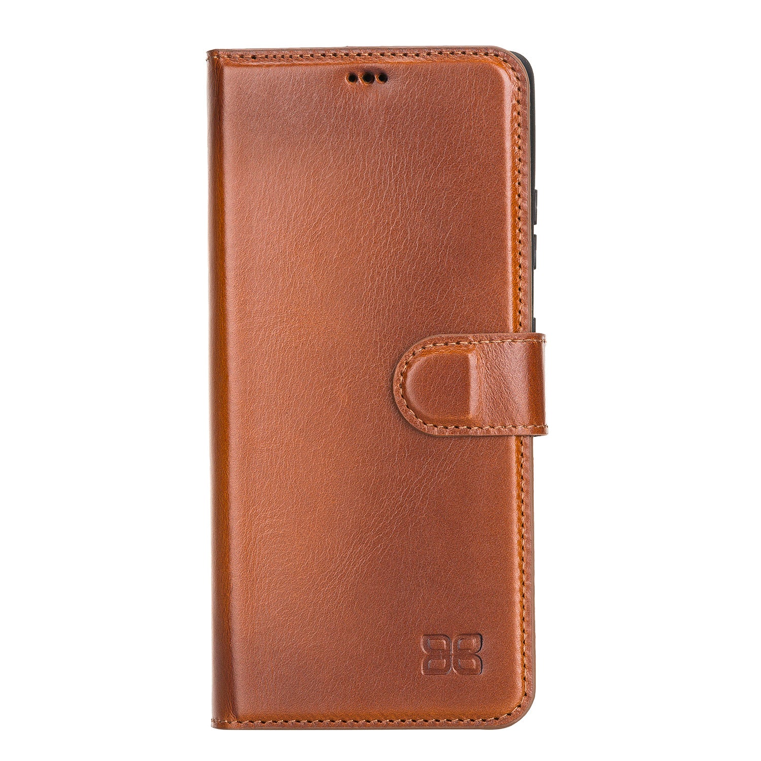 Magic Magnetic Detachable Leather Wallet Case with RFID for Samsung Galaxy S21 Plus 5G (6.7") - EFFECT BROWN - saracleather