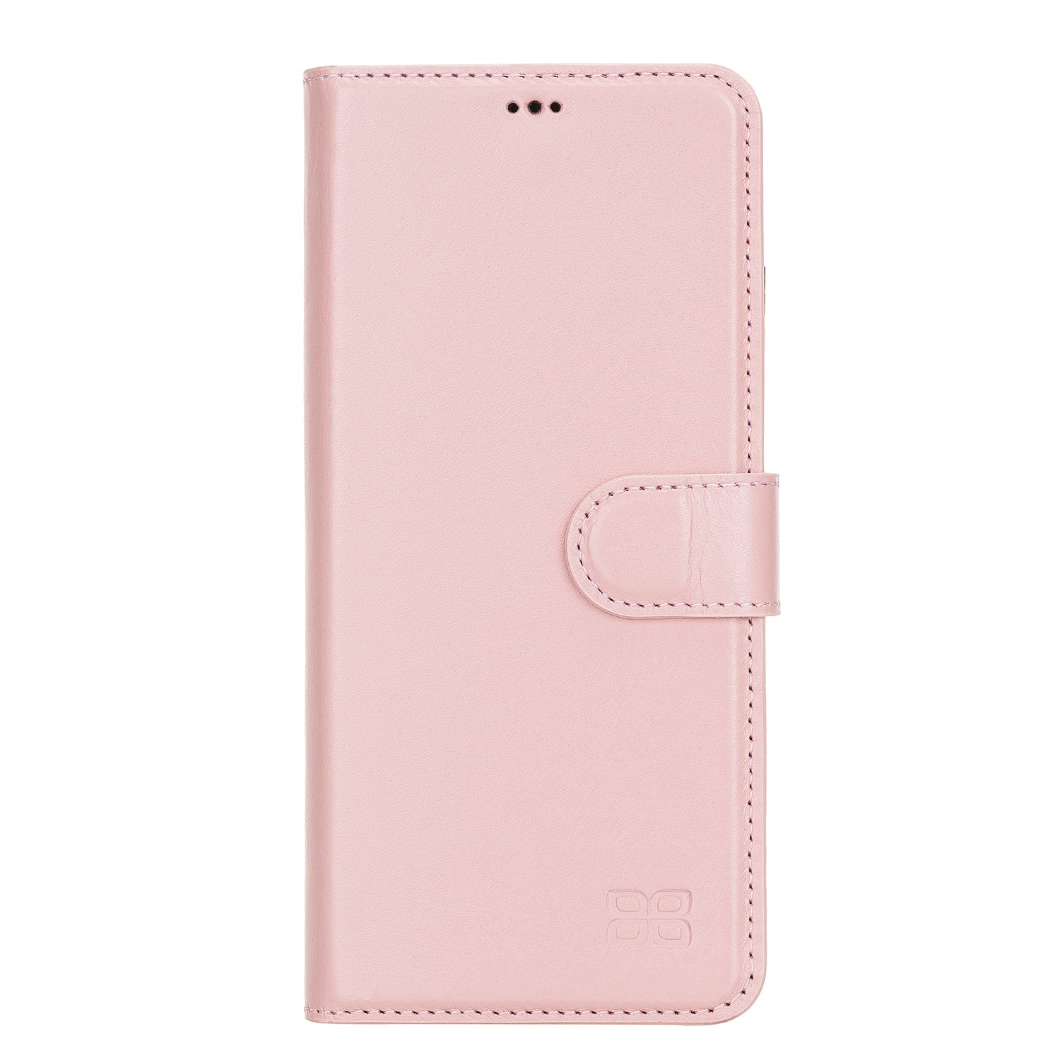 Magic Magnetic Detachable Leather Wallet Case with RFID for Samsung Galaxy S21 Plus 5G (6.7") - PINK - saracleather