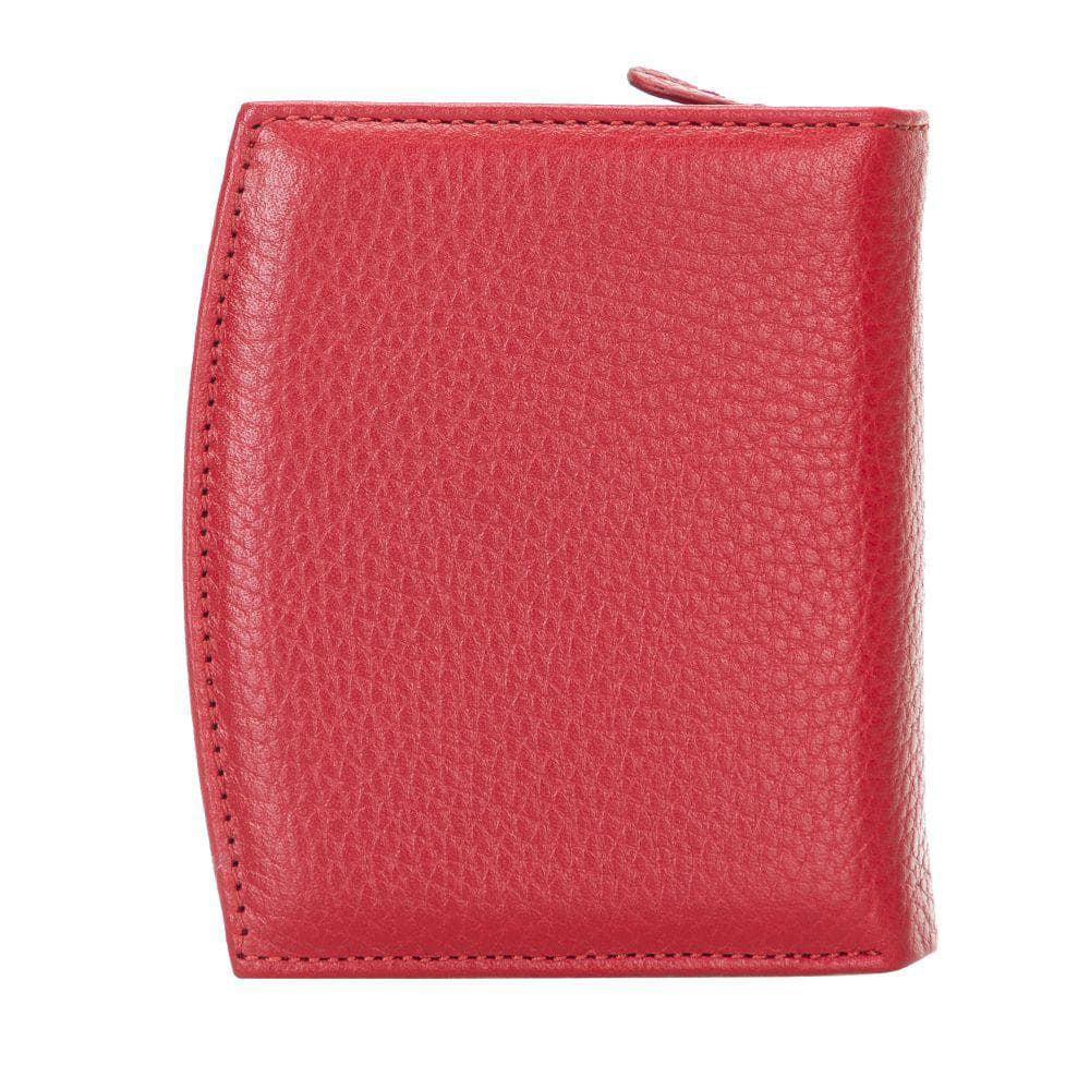 Vero Women's Leather Zipper Wallet - RED - saracleather