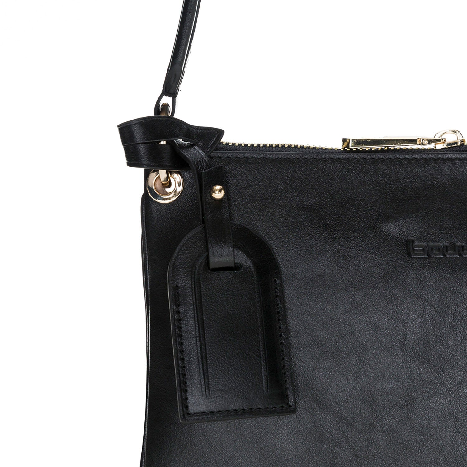 Jane Leather Handbag - BLACK - saracleather