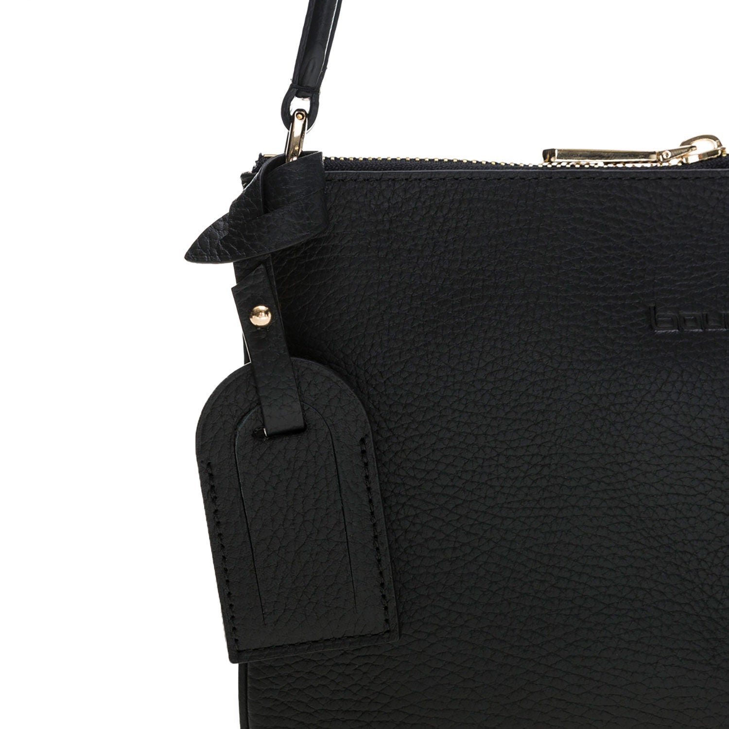 Jane Leather Handbag - FLOATER BLACK - saracleather