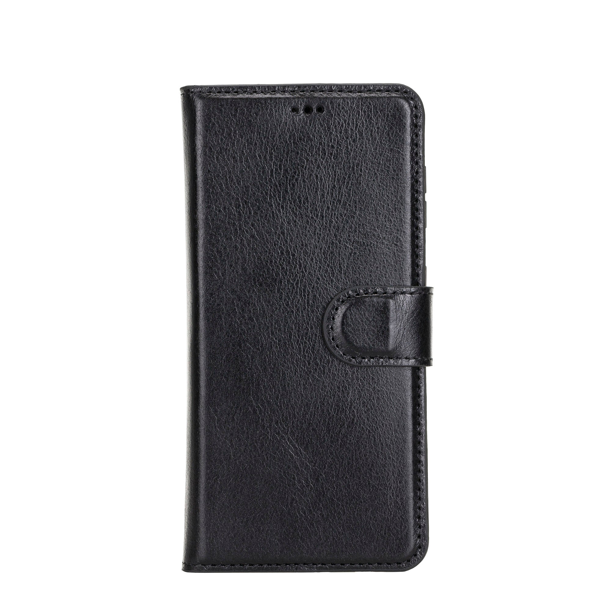 Magic Magnetic Detachable Leather Wallet Case for Samsung Galaxy S21 5G (6.2") - BLACK - saracleather