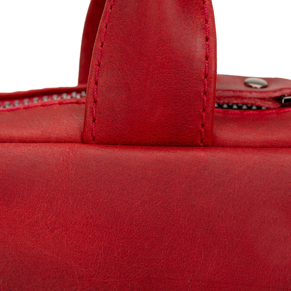 Apollo Leather Laptop Bag 13 Inch - RED - saracleather