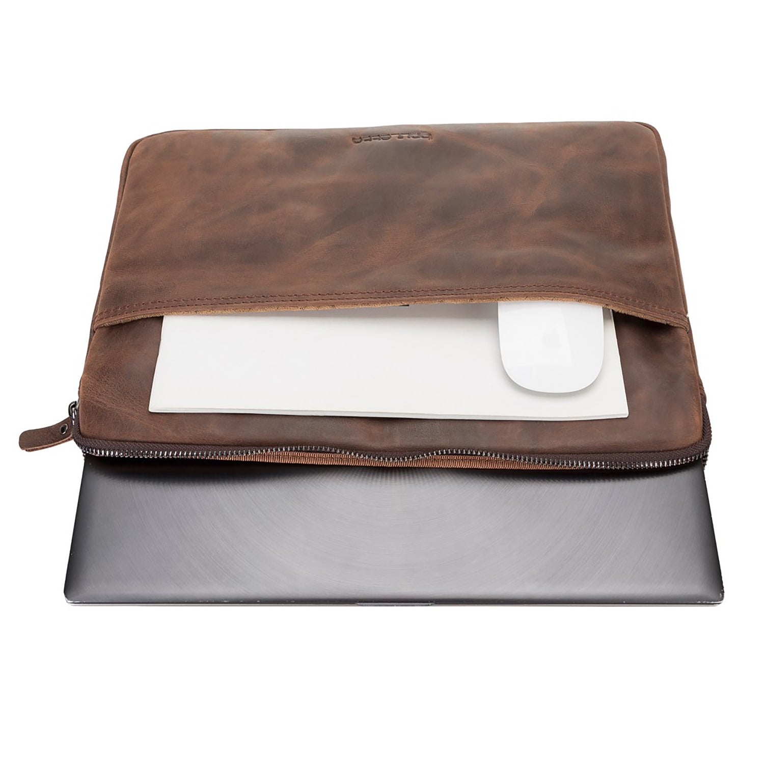 Awe Leather Case for Apple Macbook Pro 15" / Macbook Pro 16" - BROWN - saracleather