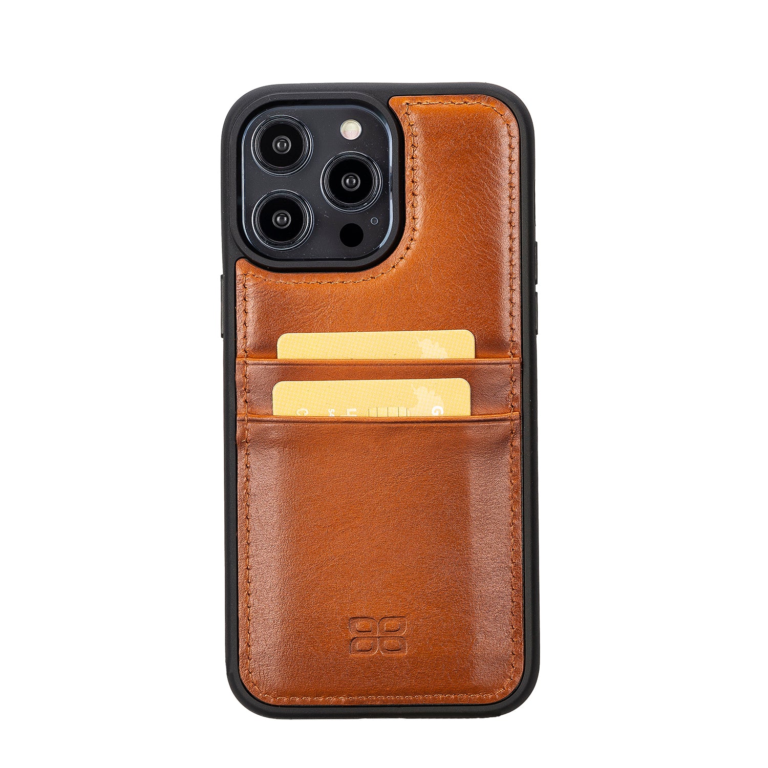 Flex Cover Leather Back Case with Card Holder for iPhone 14 Pro Max (6.7") - EFFECT TAN