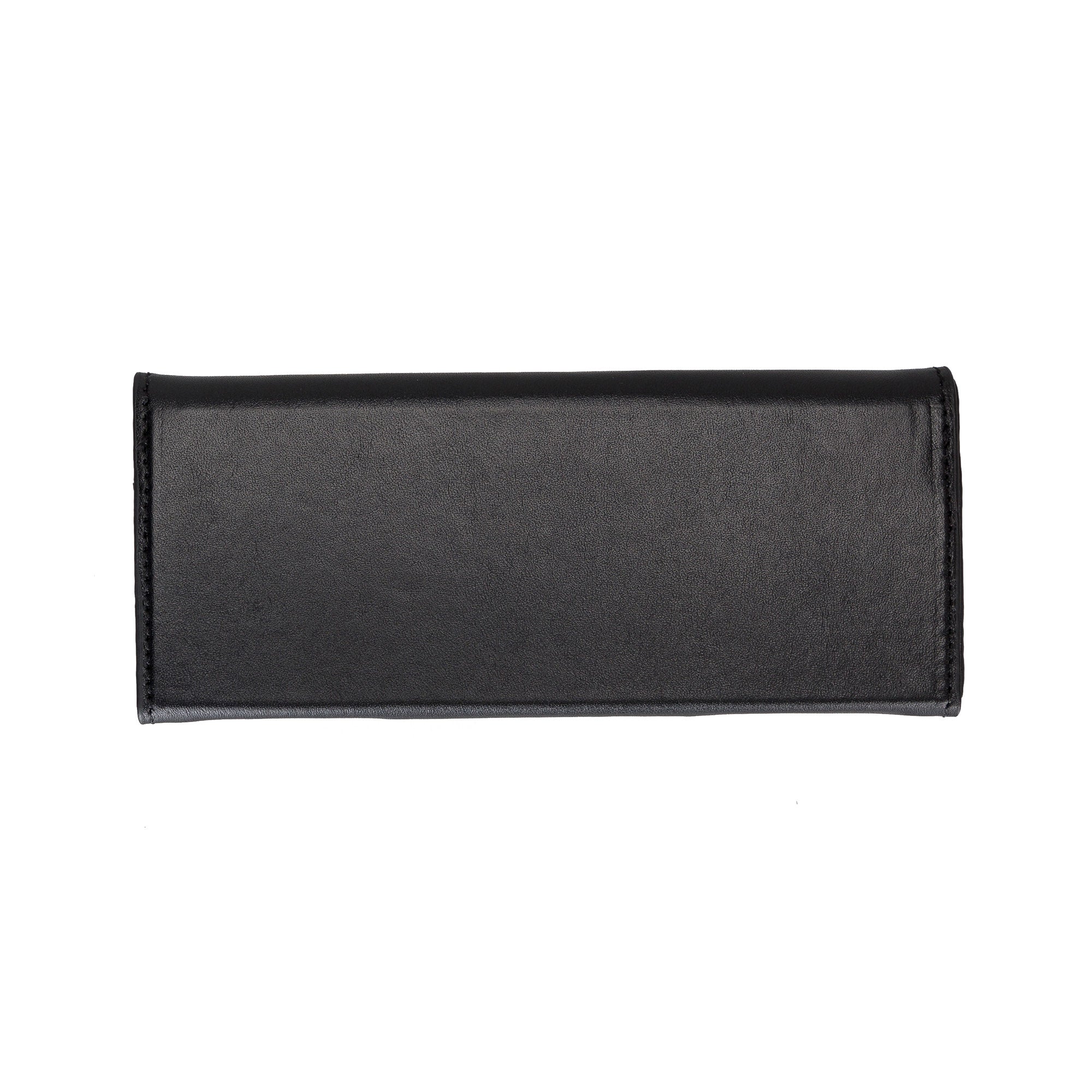 Smart Leather Glasses Case - BLACK - saracleather