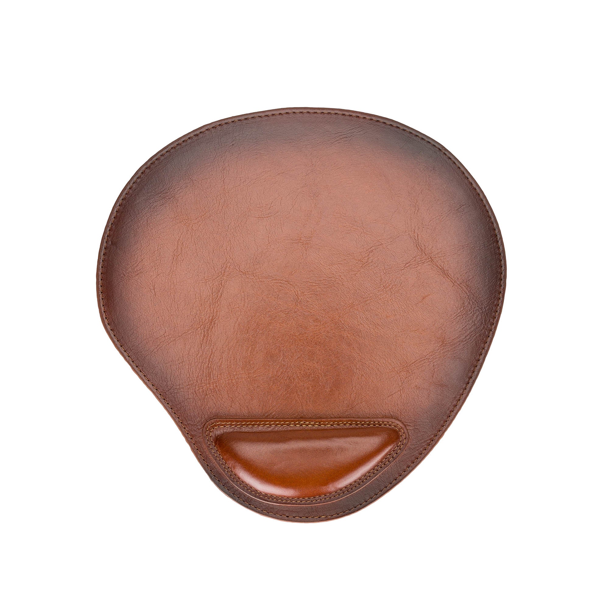 Cushioned Leather Mouse Pad - EFFECT BROWN - saracleather