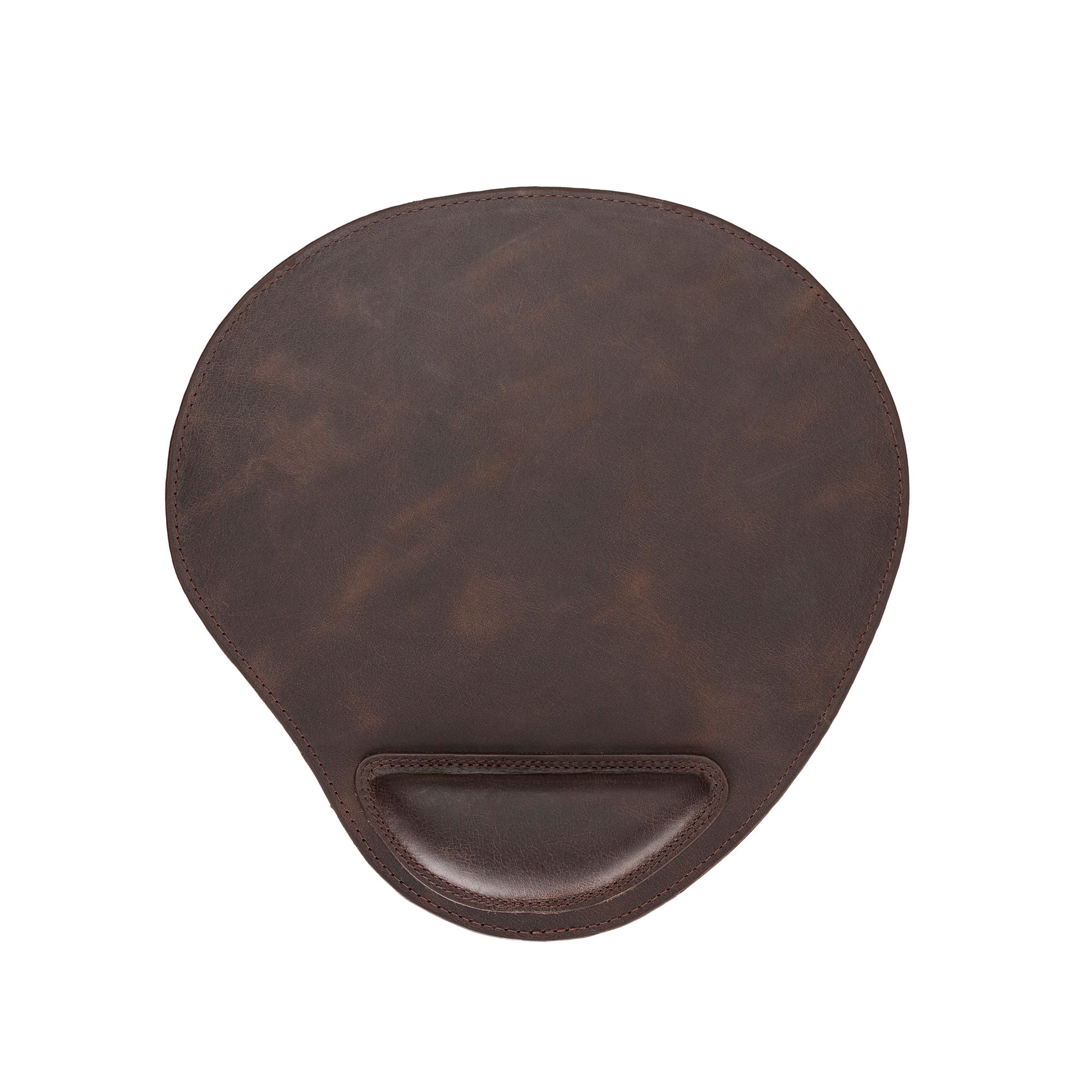 Cushioned Leather Mouse Pad - BROWN - saracleather