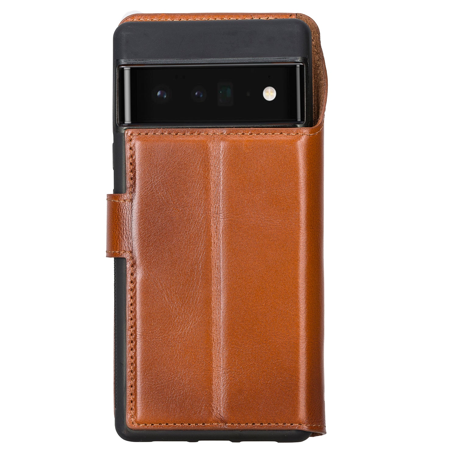 Magic Magnetic Detachable Leather RFID Blocker Wallet Case for Google Pixel 6 Pro (6.7") - EFFECT BROWN