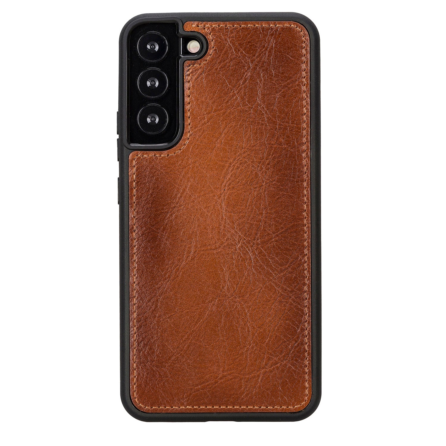 Magic Magnetic Detachable Leather RFID Blocker Wallet Case for Samsung Galaxy S22 (6.1") - EFFECT BROWN