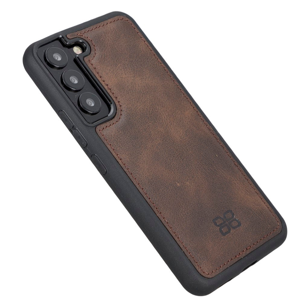 Flex Cover Leather Back Case for Samsung Galaxy S22 (6.1") - BROWN