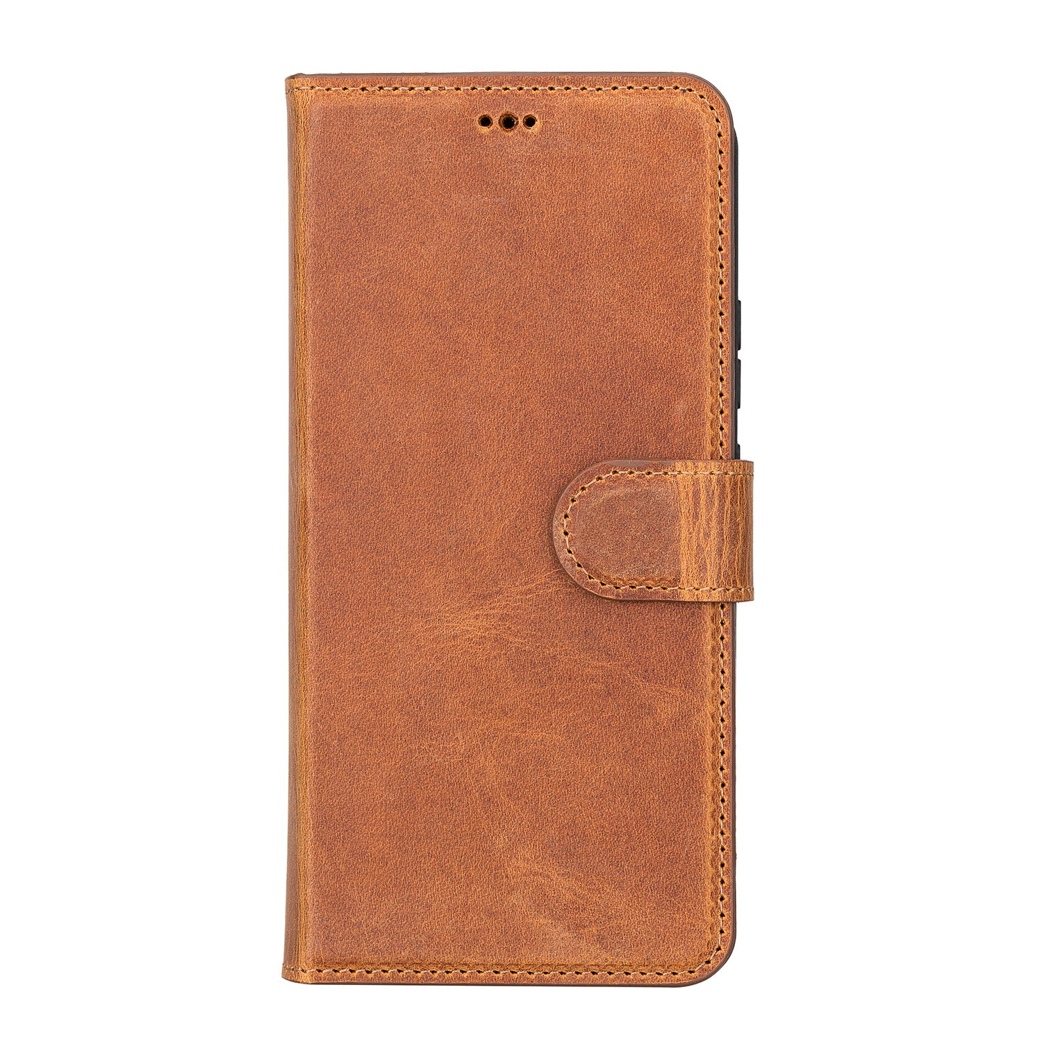 Liluri Magnetic Detachable Leather Wallet Case for Samsung Galaxy S22 Plus (6.6") - TAN