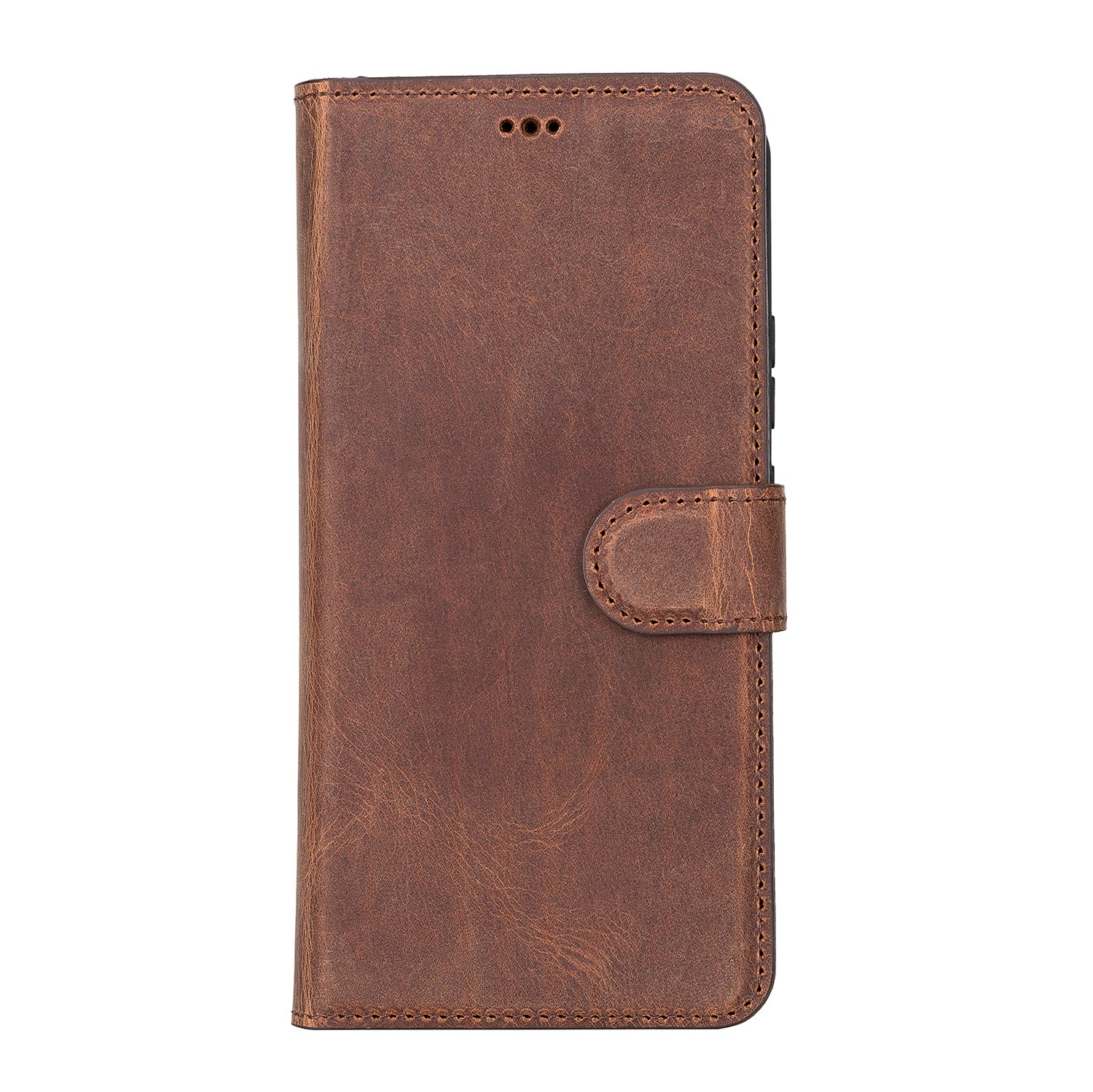 Liluri Magnetic Detachable Leather Wallet Case for Samsung Galaxy S22 Plus (6.6") - BROWN