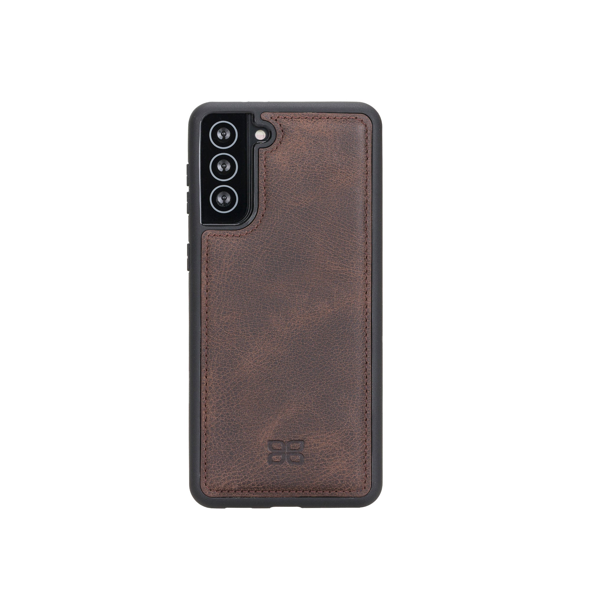 Flex Cover Leather Back Case for Samsung Galaxy S21 5G (6.2") - BROWN - saracleather