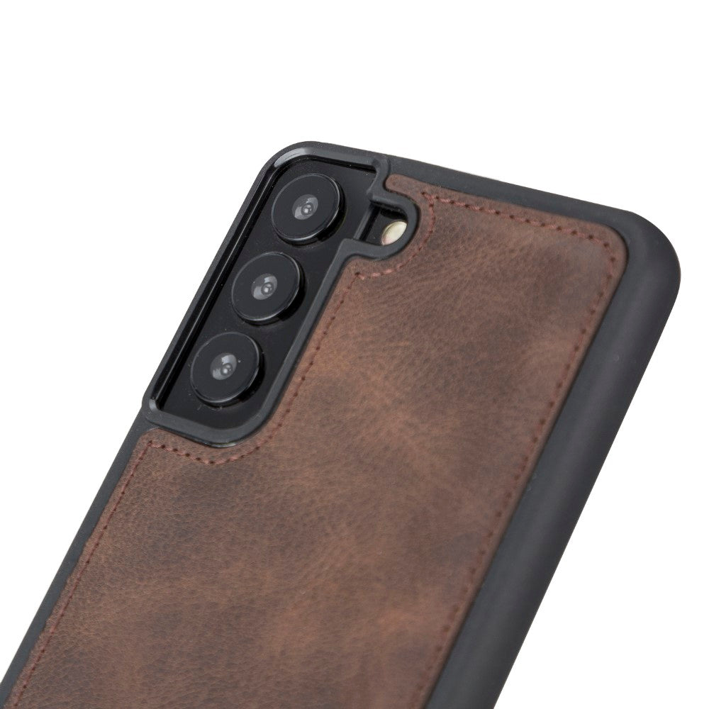 Flex Cover Leather Back Case for Samsung Galaxy S22 (6.1") - BROWN