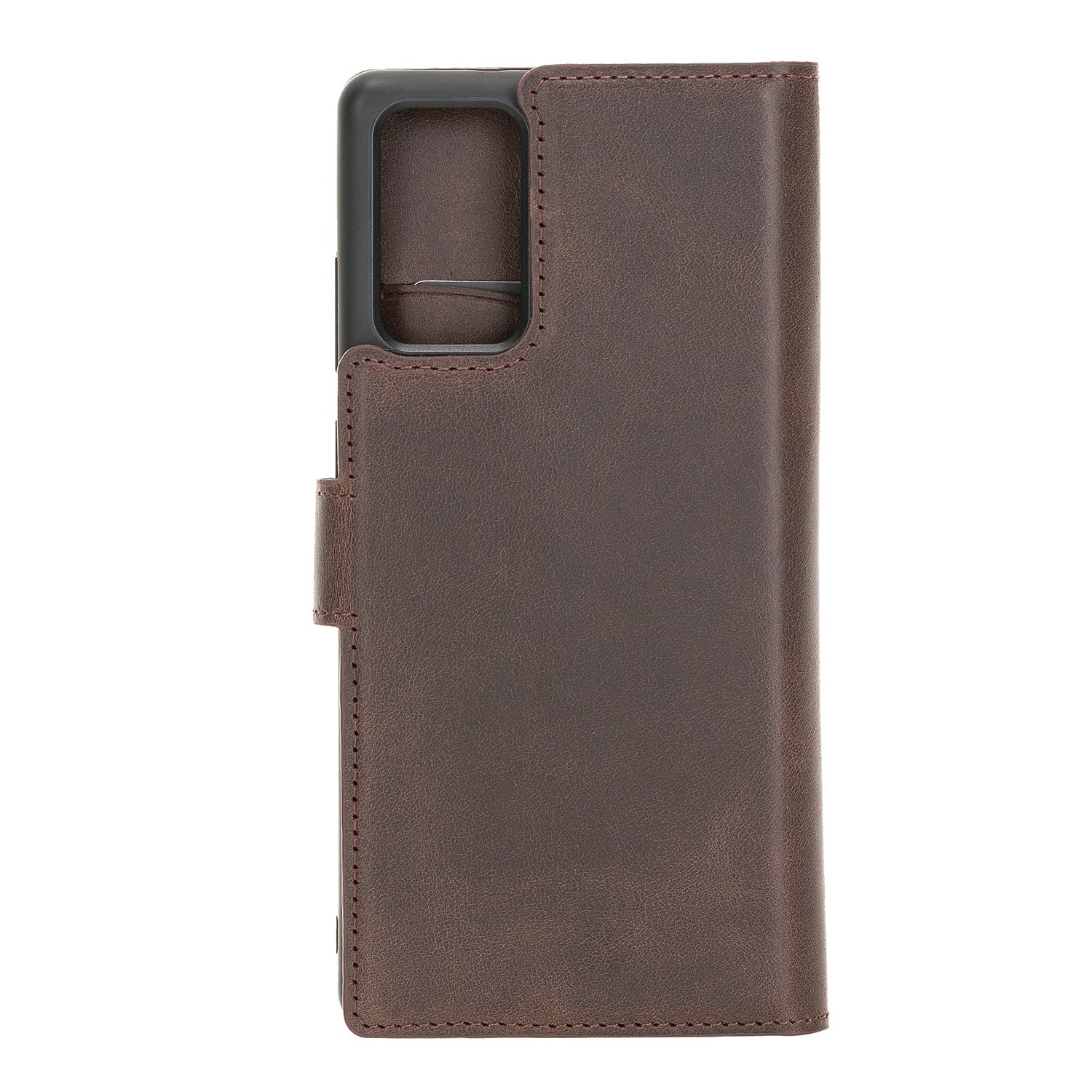 Magic Magnetic Detachable Leather Wallet Case with RFID for Samsung Galaxy Note 20 / Note 20 5G (6.7") - BROWN - saracleather