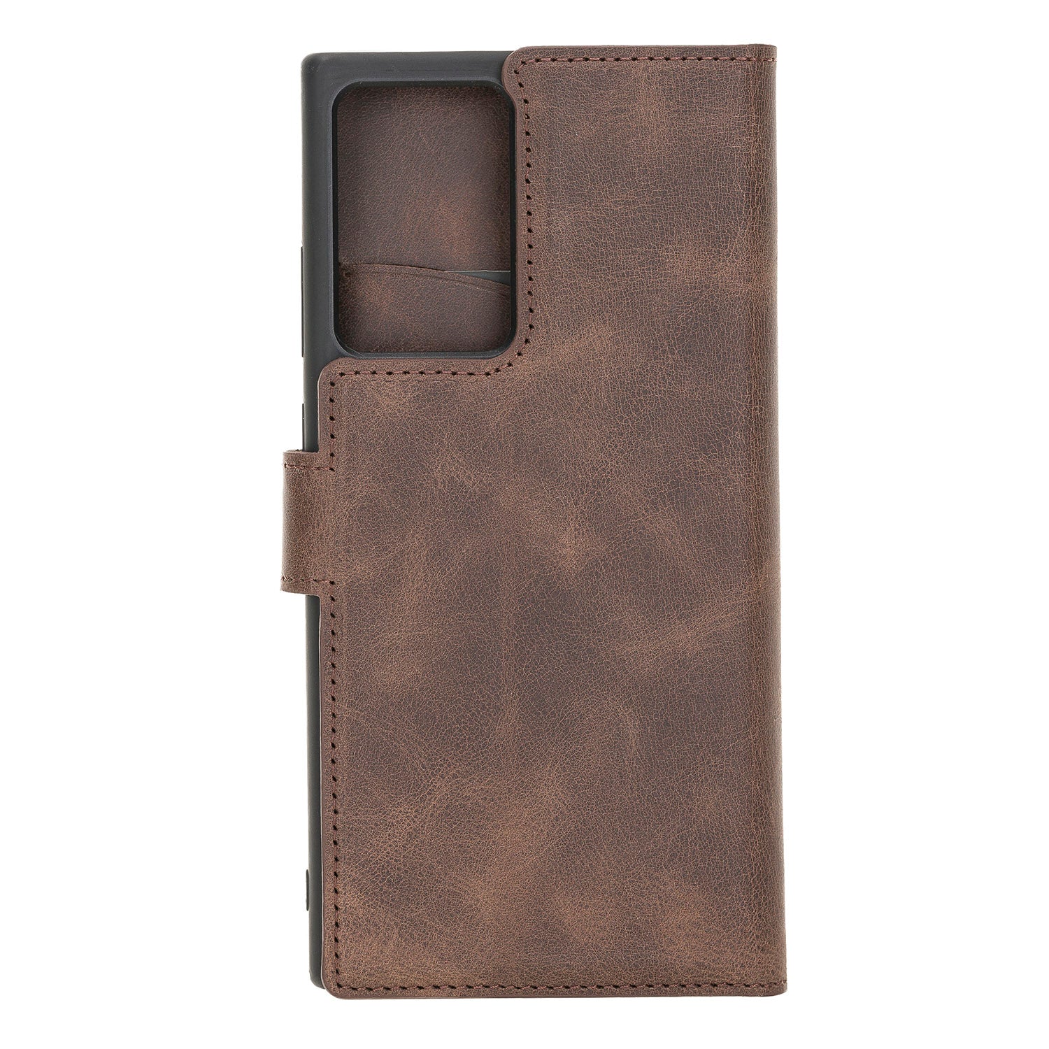 Magic Magnetic Detachable Leather Wallet Case with RFID for Samsung Galaxy Note 20 Ultra 5G (6.9") - BROWN - saracleather