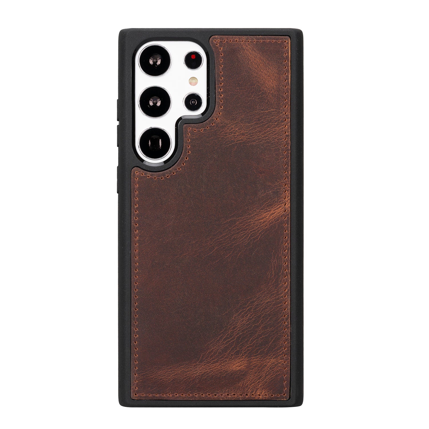 Magic Magnetic Detachable Leather RFID Blocker Wallet Case for Samsung Galaxy S23 Ultra (6.8") - BROWN