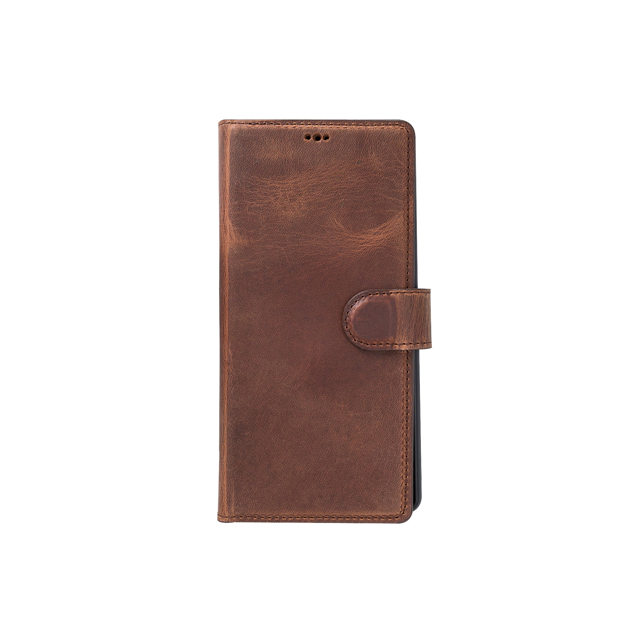 Magic Magnetic Detachable Leather Wallet Case for Samsung Galaxy Note 20 / Note 20 5G (6.7") - BROWN - saracleather