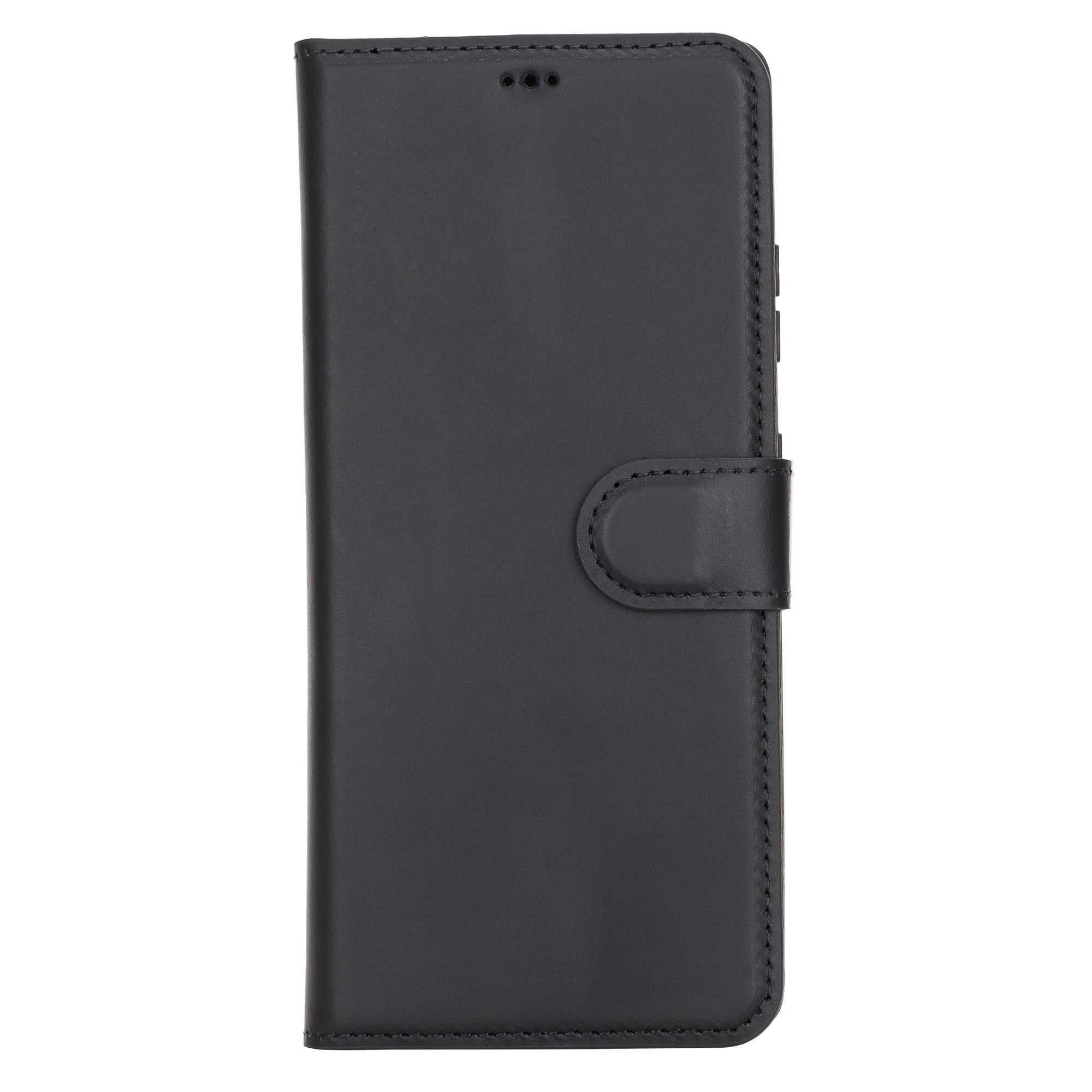 Liluri Magnetic Detachable Leather Wallet Case for Samsung Galaxy S21 Plus 5G (6.7") - BLACK - saracleather