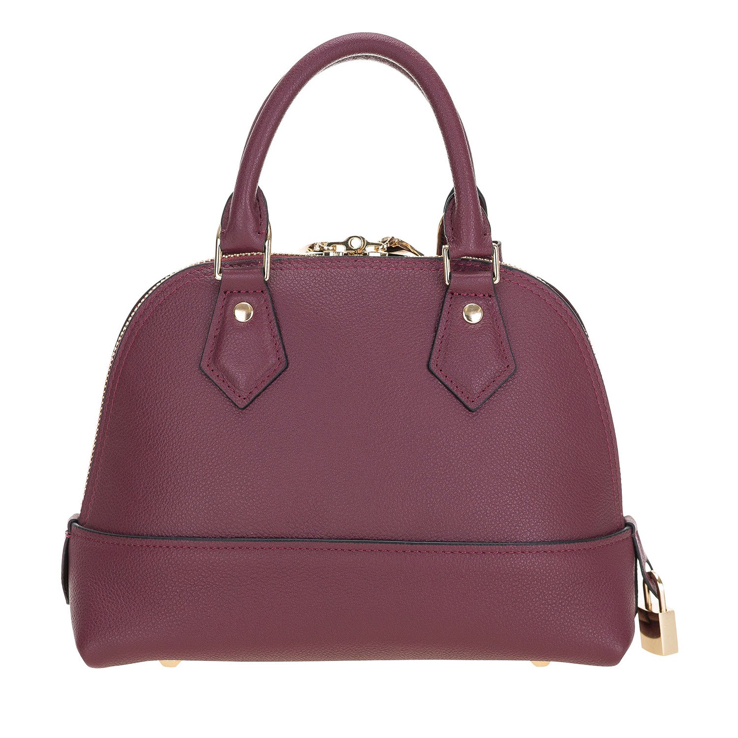 Daisy Women's Leather Handbags - BORDEAUX - saracleather