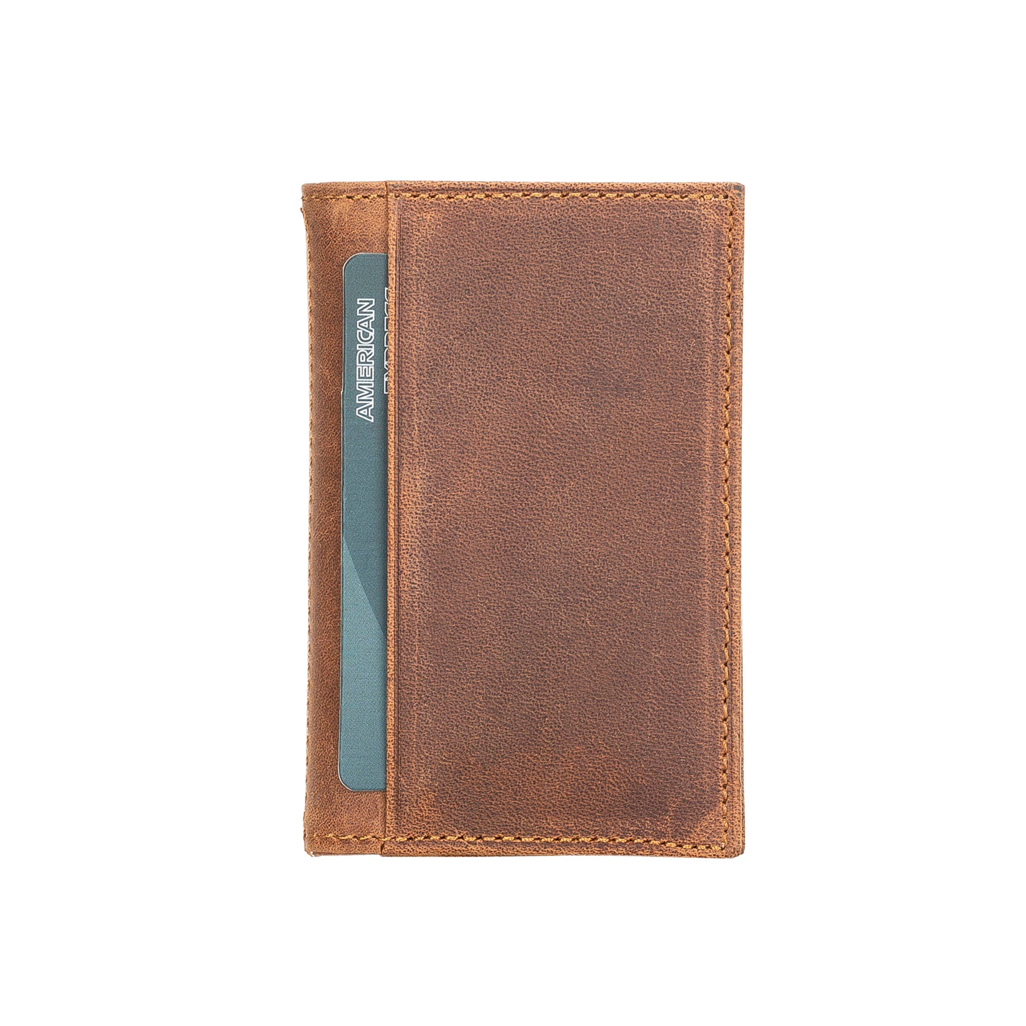 Andy Leather Business / Credit Card Holder - BROWN