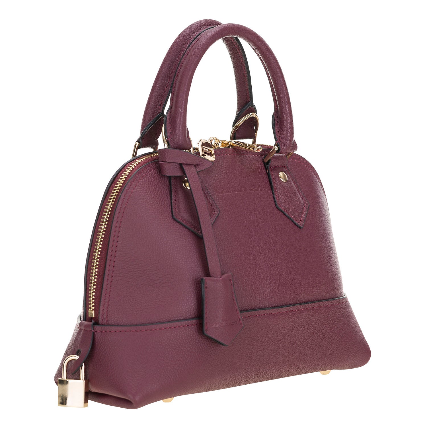 Daisy Women's Leather Handbags - BORDEAUX - saracleather