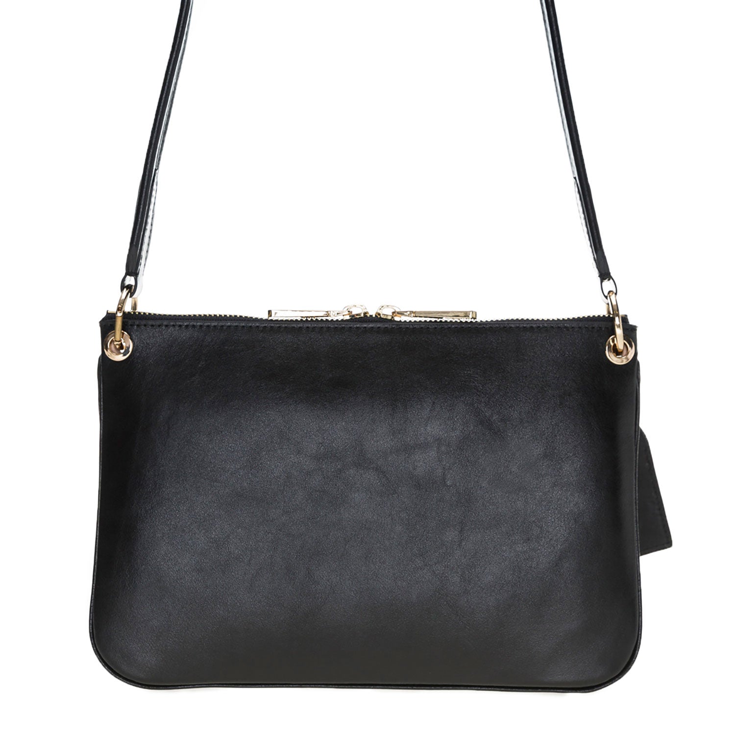 Jane Leather Handbag - BLACK - saracleather