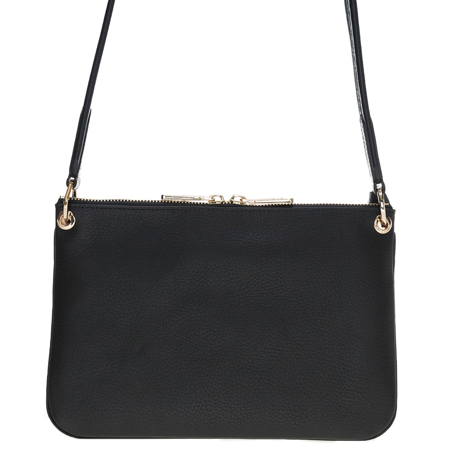 Jane Leather Handbag - FLOATER BLACK - saracleather