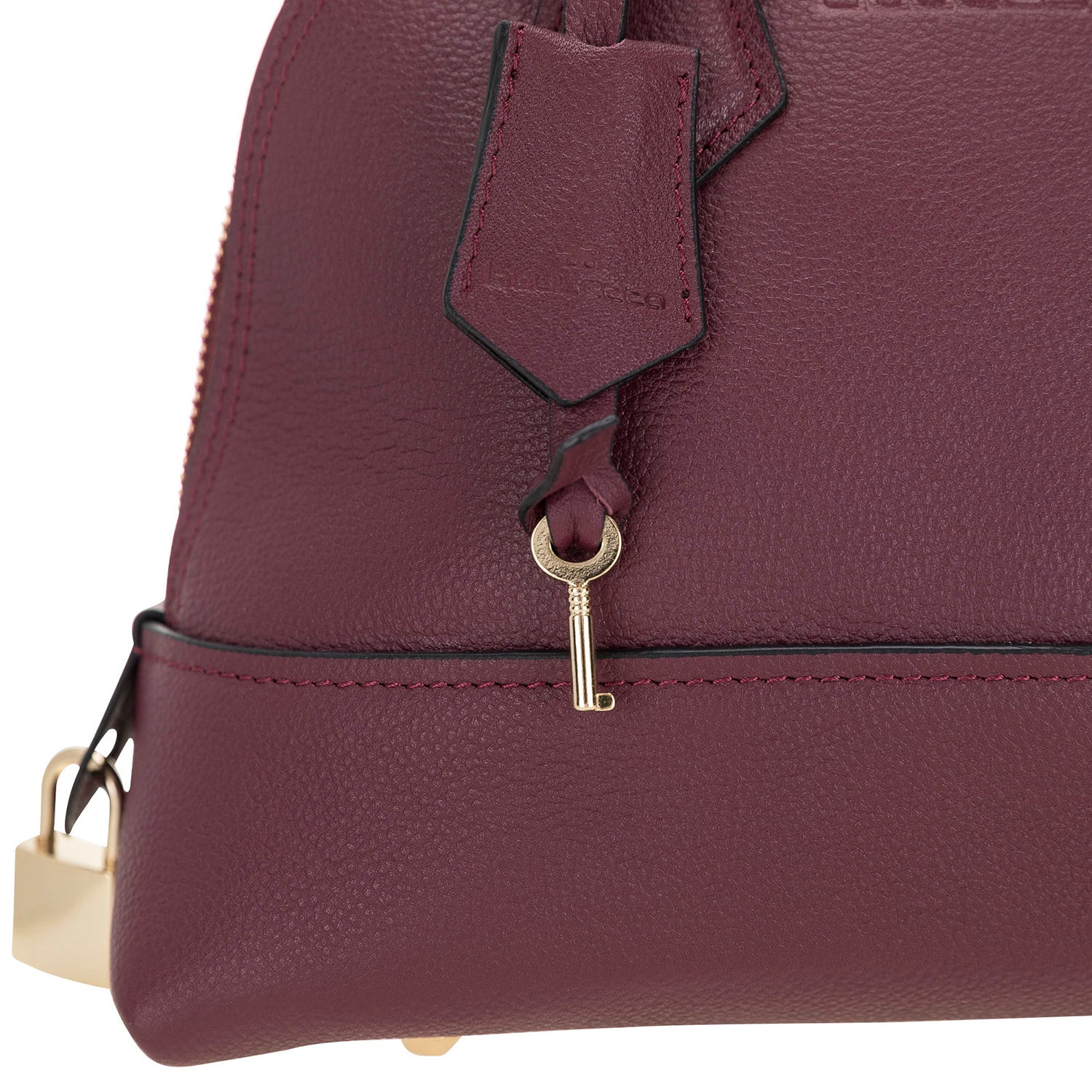 Daisy Women's Leather Handbags - BORDEAUX - saracleather