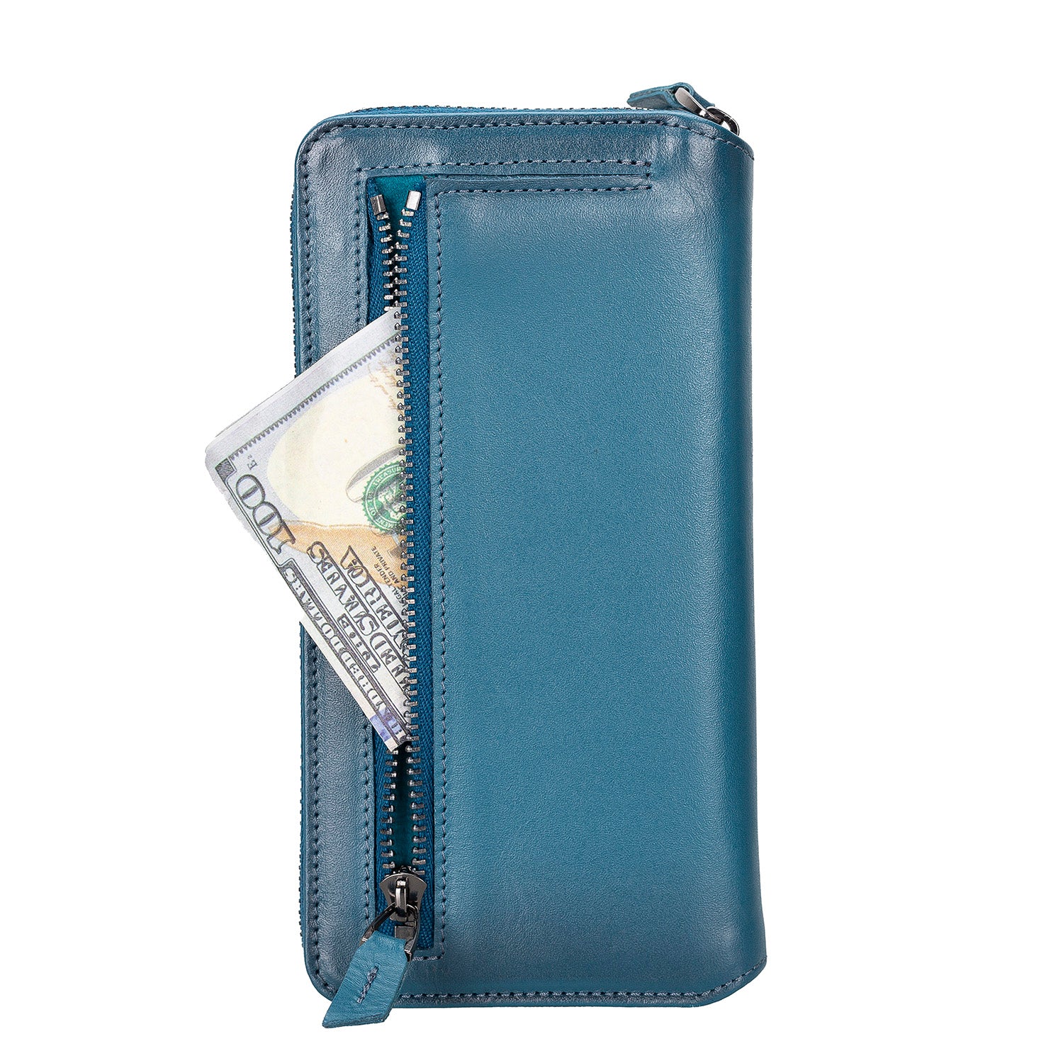 ELICA Wallet Case PU Leather Card Holder with Adjustable Lanyard Strap  Protective Case Mini Bag for Women Girls, Compatible for iPhone 14 Plus -  Blue